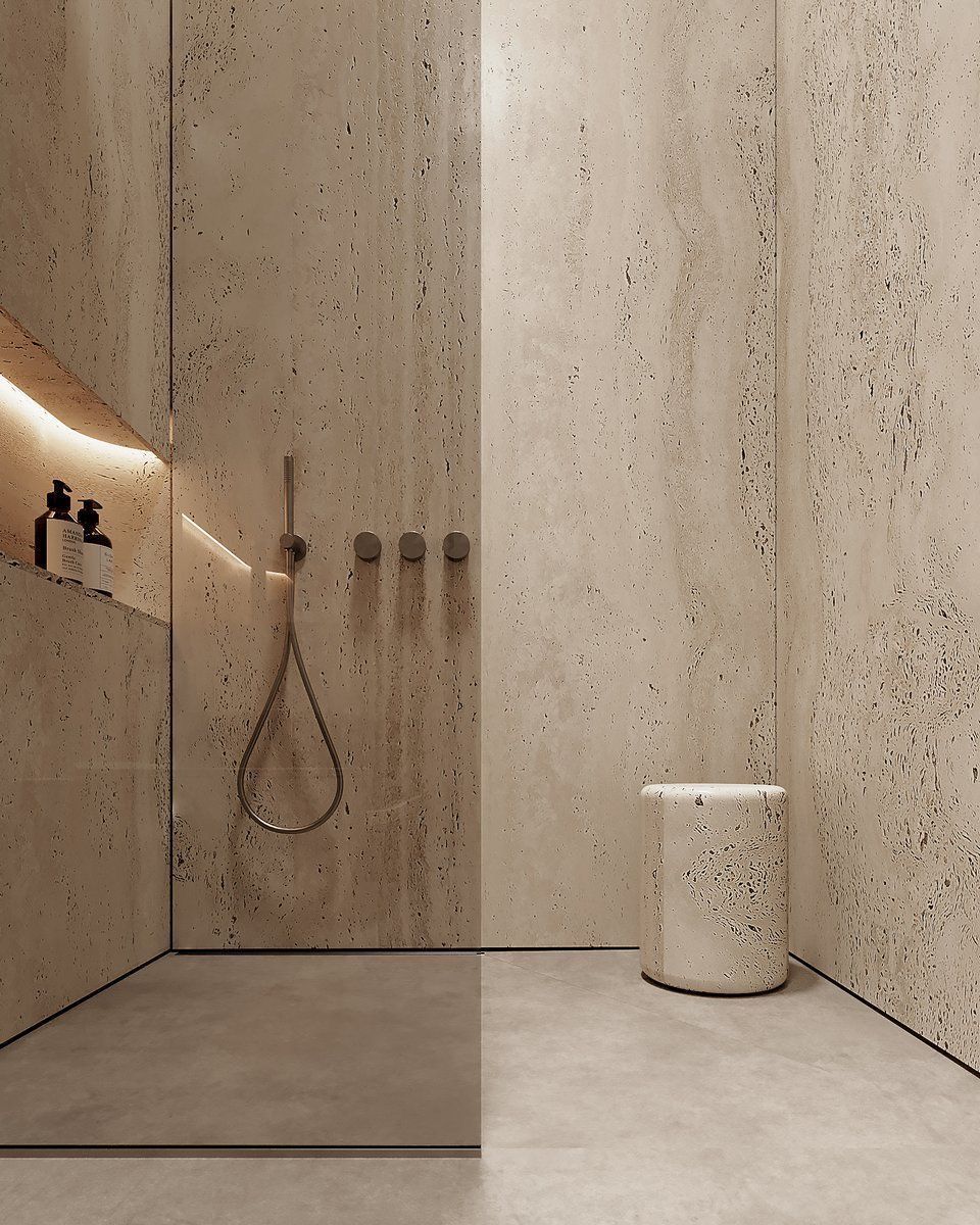 ванна из травертина
